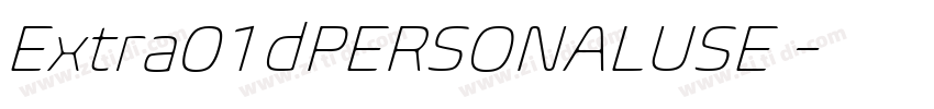 Extra01dPERSONALUSE 字体转换